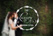 VideoHive 100 Luxury Wedding Titles 12245773
