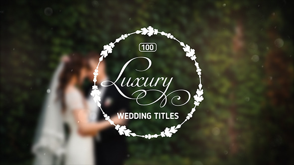 VideoHive 100 Luxury Wedding Titles 12245773