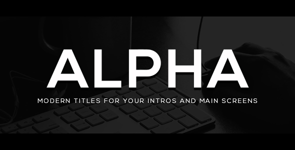 VideoHive Alpha Titles V2 20695760