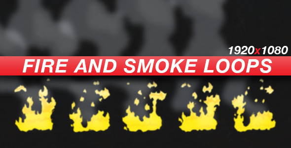 VideoHive Anime Action Essentials – Fire and Smoke Loops 4425956