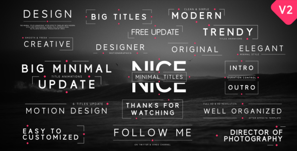 VideoHive Big Minimal Titles 15553475