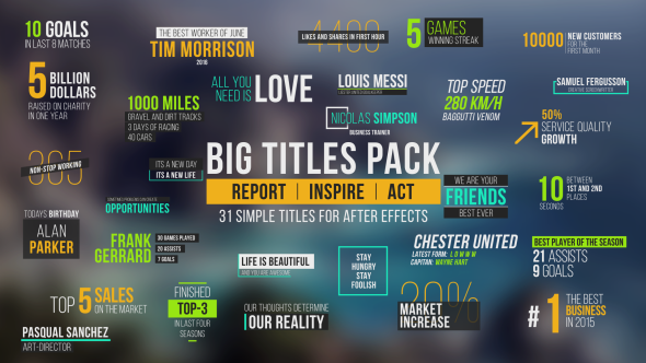 VideoHive Big Titles Pack 15078771
