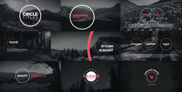 VideoHive Circle Titles 16876497