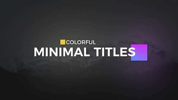 VideoHive Color full Minimal Titles 19560540