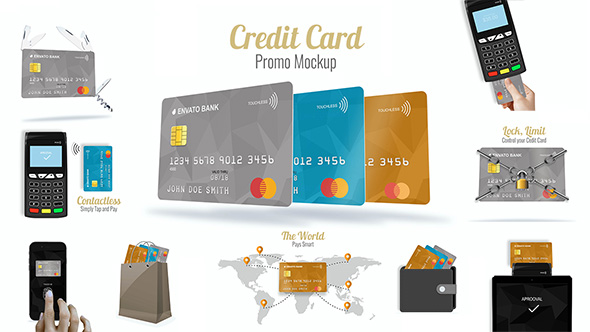 VideoHive Credit Card Promo Mock-up 20535580