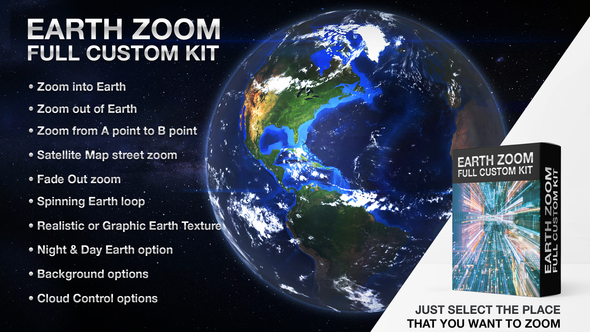VideoHive Earth Zoom Full Custom Kit 6451983