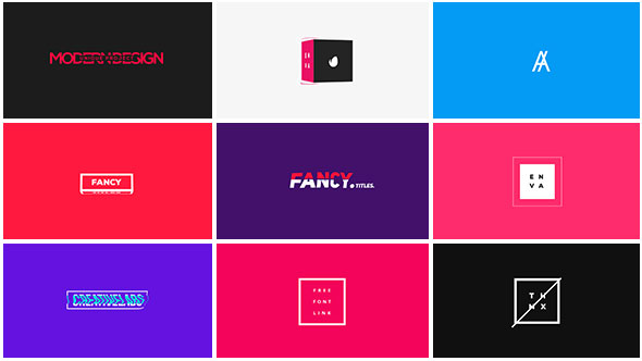 VideoHive FANCY Titles [100] 19189656