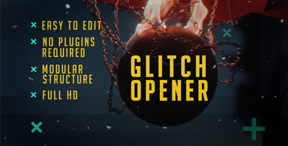 VideoHive Glitch Opener 15355000