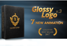 VideoHive Glossy Logo | Reflection Logo Loop 19401103