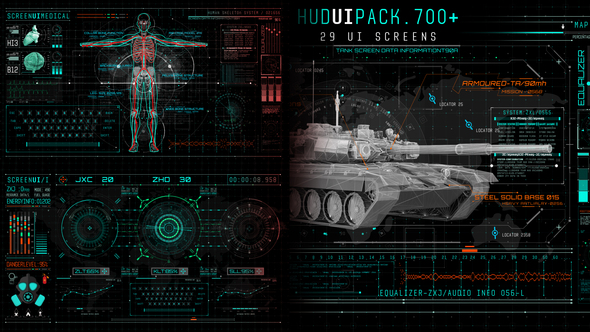 VideoHive Hud UI Pack 700+ 19326628