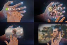 VideoHive Interactive Hand Hologram Opener 19419859