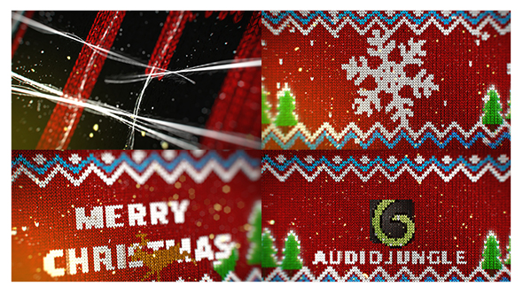 VideoHive Knitted Christmas Sweater Logo Reveal 19078304