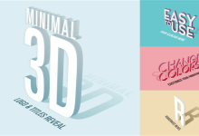 VideoHive Minimal 3D - Logo & Titles Reveal 19596046