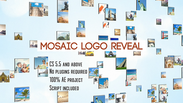VideoHive Mosaic Logo Reveal | After Effects Template 19756238
