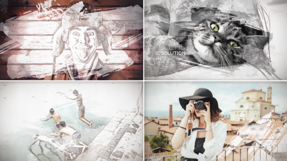 VideoHive Painted Slideshow 13837589