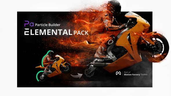 VideoHive Particle Builder | Elemental Pack: Fire Sand Smoke Sparkle Particular Presets V2 14664200
