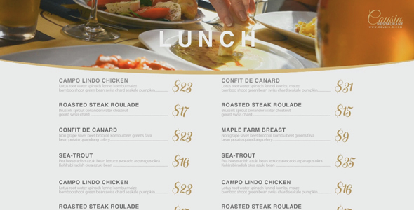 VideoHive Restaurant Presentation Kit 15024471