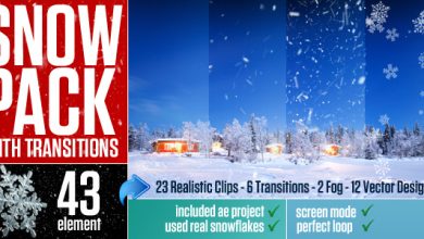 VideoHive Snow Pack with Transitions 9580001
