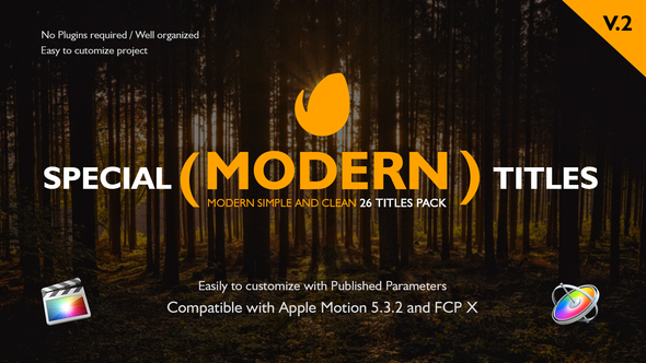 VideoHive Special Modern Titles Pack for FCPX 20708205