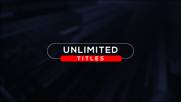 VideoHive Unlimited Minimal Titles 19074649