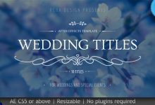 VideoHive Wedding Titles 20439562