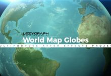 VideoHive World Map Globes 20709289