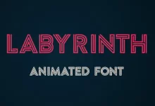 Videohive Labyrinth Animated Font 18527773