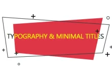Videohive Typography & Minimal Titles 20034223