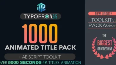 Videohive Typopro | Typography Pack – Title Animation – Kinetic – Minimal – Vintage [v3.5] 20448499