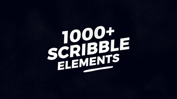 VideoHive 1000 Scribble Elements 21777834