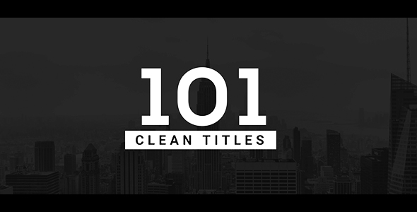 VideoHive 101 Clean Titles Pack 19881916