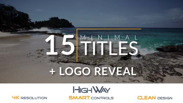 VideoHive 15 Minimal Titles Pack + Logo Reveal 16533949