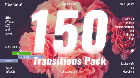 VideoHive 150 Transitions Pack 19918260