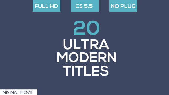 VideoHive 20 Ultra Modern Titles 19232541