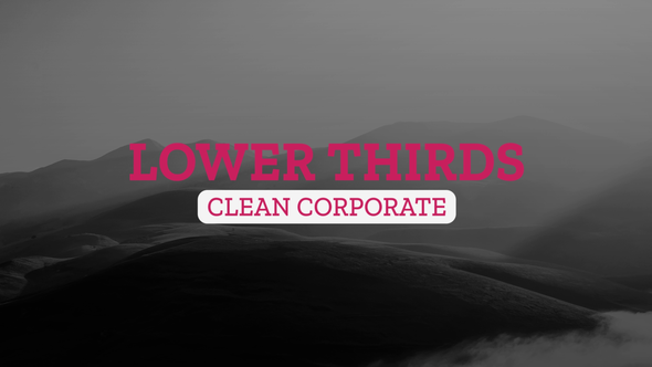 VideoHive 24 Typography Lower Thirds 26543553