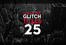 VideoHive 25 Urban Glitch Titles 17281598