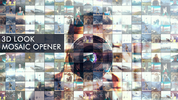VideoHive 3D Look I Mosaic Opener I Slideshow 16858356