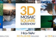 VideoHive 3D Mosaic Square Slideshow 19412243