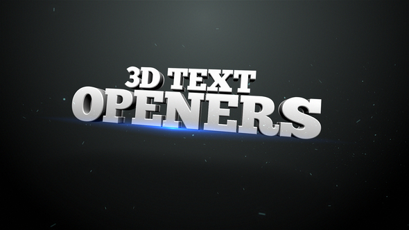 VideoHive 3D Text Openers v2 12437206