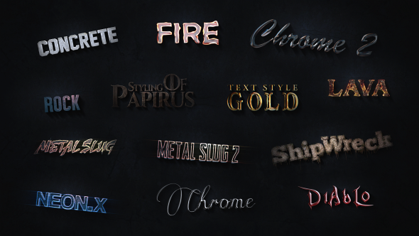 VideoHive 3D Text Styles Cinematic Trailer ToolKit 16535554