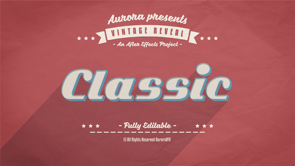 VideoHive 3D Vintage Reveal 20920660