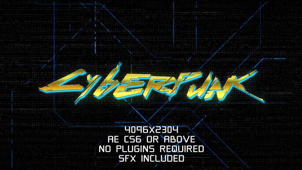 VideoHive 4k Cyberpunk Logo 27772746