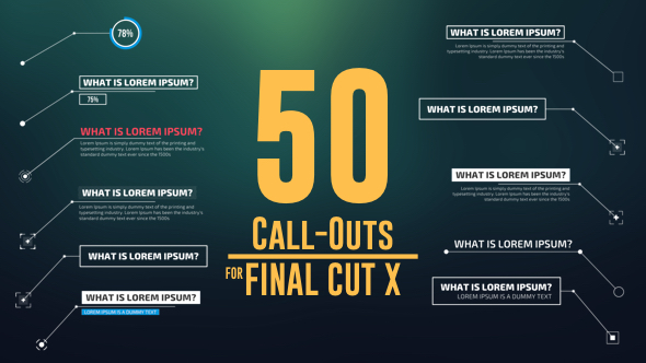 VideoHive 50 Call-Outs Pack 14531447