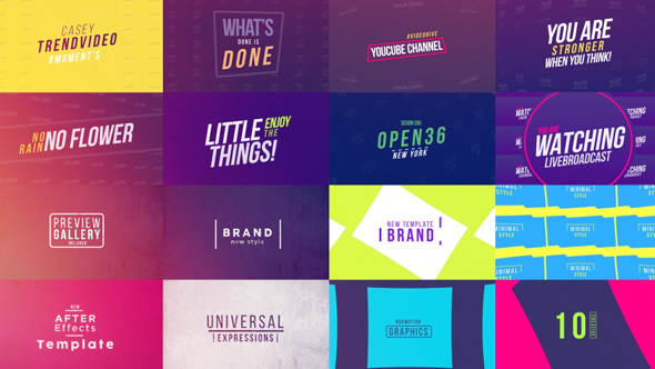 VideoHive 50 Creative Titles 19718046
