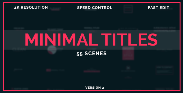 VideoHive 50 Minimal Titles 18933067