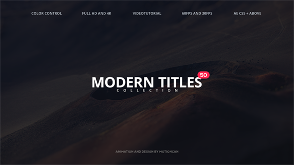 VideoHive 50 Modern Titles 17047191