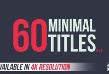 VideoHive 60 Minimal Titles | 4K 9458306