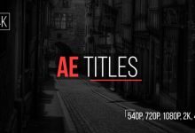 VideoHive AE Titles 15131143