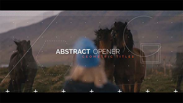VideoHive Abstract Opener - Geometric Titles 18517953
