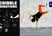 VideoHive Abstract Scribble Animations for After Effects 37697257